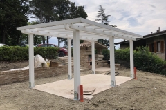 Portico Bianco con Telo